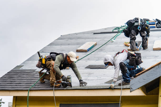 Professional Roofing technician working in Caldwell, TX